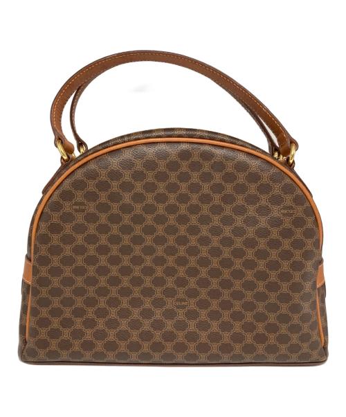 CELINE（セリーヌ）CELINE (セリーヌ) マカダム柄ハンドバッグ ブラウンの古着・服飾アイテム
