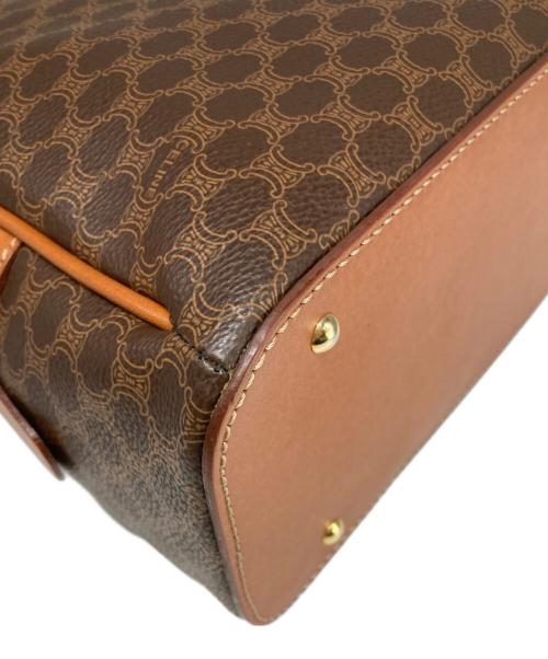 CELINE（セリーヌ）CELINE (セリーヌ) マカダム柄ハンドバッグ ブラウンの古着・服飾アイテム