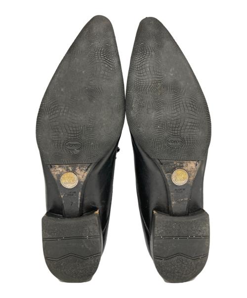 DOLCE & GABBANA（ドルチェ＆ガッバーナ）DOLCE & GABBANA (ドルチェ＆ガッバーナ) ポインテッドトゥドレスシューズ ブラック サイズ:7の古着・服飾アイテム