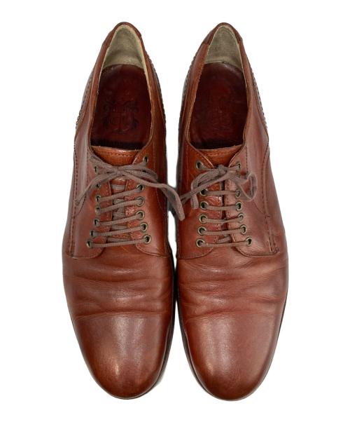 chausser（ショセ）chausser (ショセ) プレーントゥシューズ ブラウン サイズ:25　1/2の古着・服飾アイテム