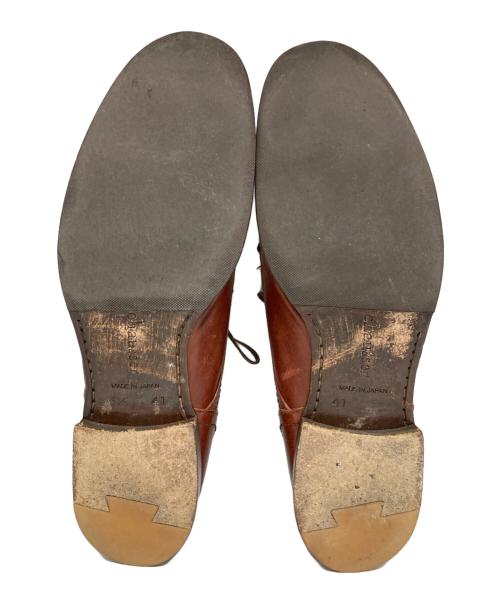 chausser（ショセ）chausser (ショセ) プレーントゥシューズ ブラウン サイズ:25　1/2の古着・服飾アイテム