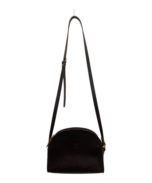 IL BISONTE（イル ビゾンテ）IL BISONTE (イル ビゾンテ) ハーフムーンバッグ ブラウンの古着・服飾アイテム