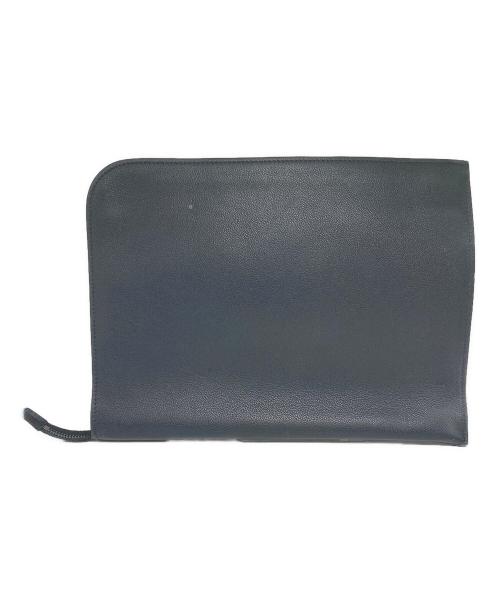 GIORGIO ARMANI（ジョルジョアルマーニ）GIORGIO ARMANI (ジョルジョアルマーニ) クラッチバッグ ネイビーの古着・服飾アイテム