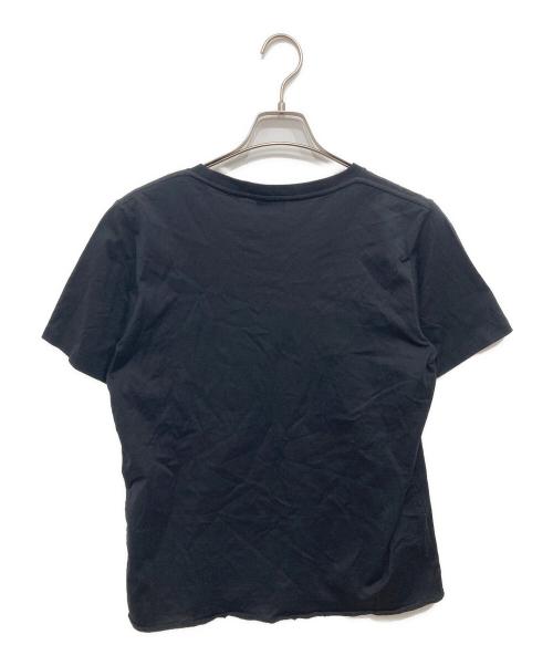 Saint Laurent Paris（サンローランパリ）Saint Laurent Paris (サンローランパリ) フロントロゴTシャツ ブラック サイズ:Lの古着・服飾アイテム