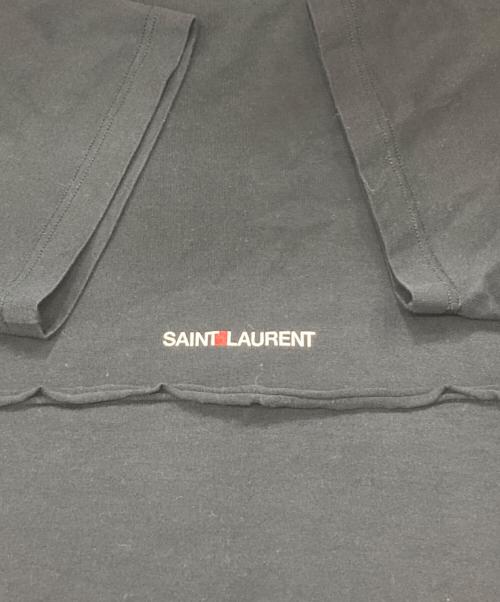 Saint Laurent Paris（サンローランパリ）Saint Laurent Paris (サンローランパリ) フロントロゴTシャツ ブラック サイズ:Lの古着・服飾アイテム