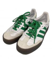 adidas（アディダス）の古着「SAMBAE ローカットスニーカー」｜ホワイト×グリーン