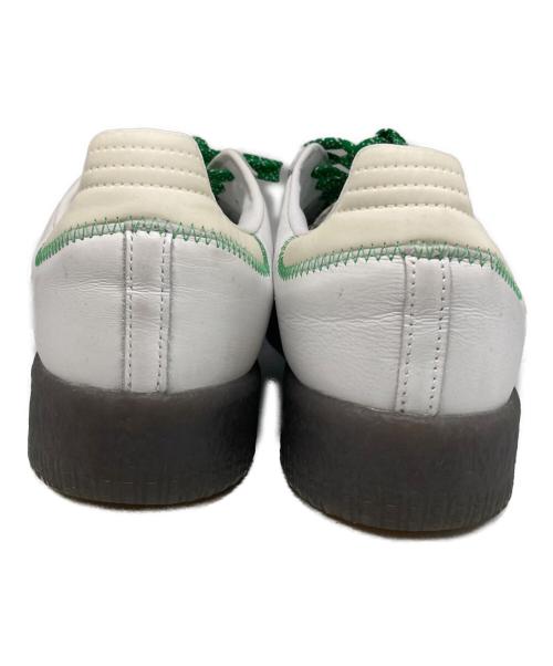 adidas（アディダス）adidas (アディダス) SAMBAE ローカットスニーカー ホワイト×グリーン サイズ:27の古着・服飾アイテム
