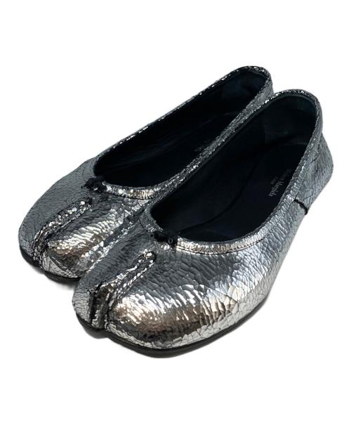 Maison Margiela（メゾンマルジェラ）Maison Margiela (メゾンマルジェラ) ブロークンミラー タビバレエシューズ シルバー サイズ:37(23.5㎝)の古着・服飾アイテム