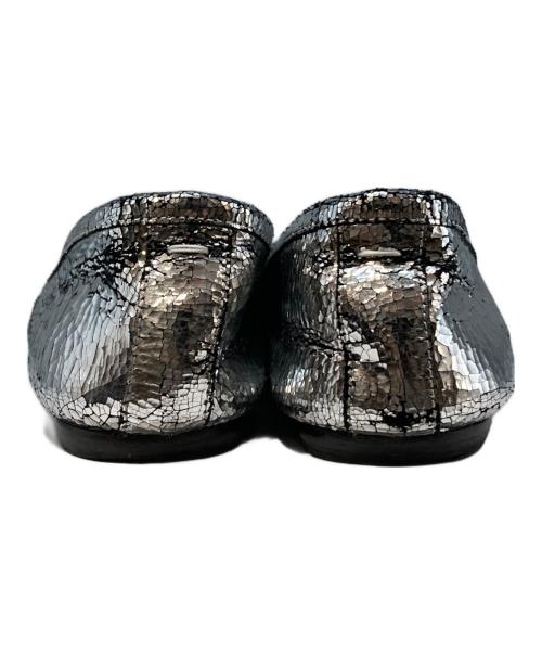 Maison Margiela（メゾンマルジェラ）Maison Margiela (メゾンマルジェラ) ブロークンミラー タビバレエシューズ シルバー サイズ:37(23.5㎝)の古着・服飾アイテム