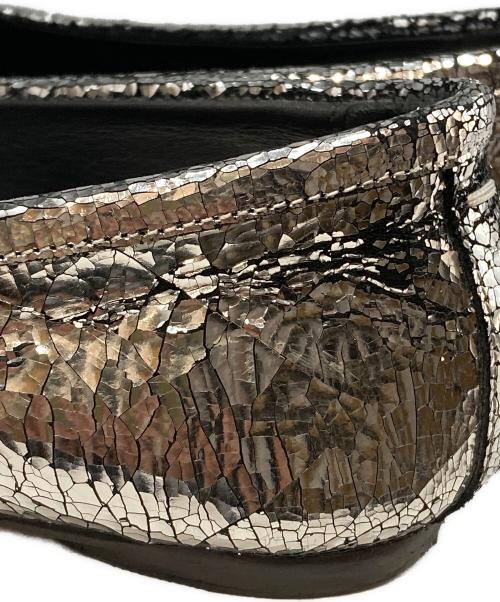 Maison Margiela（メゾンマルジェラ）Maison Margiela (メゾンマルジェラ) ブロークンミラー タビバレエシューズ シルバー サイズ:37(23.5㎝)の古着・服飾アイテム