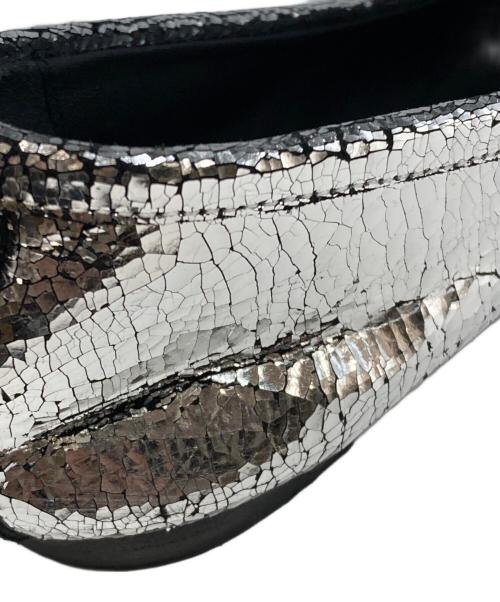 Maison Margiela（メゾンマルジェラ）Maison Margiela (メゾンマルジェラ) ブロークンミラー タビバレエシューズ シルバー サイズ:37(23.5㎝)の古着・服飾アイテム