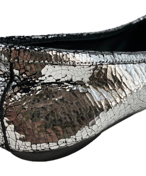 Maison Margiela（メゾンマルジェラ）Maison Margiela (メゾンマルジェラ) ブロークンミラー タビバレエシューズ シルバー サイズ:37(23.5㎝)の古着・服飾アイテム
