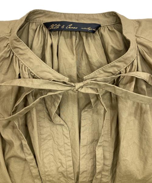 CLOTH&CROSS（クロスアンドクロス）CLOTH&CROSS (クロスアンドクロス) バテンレースチュニックブラウス ベージュ サイズ:Fの古着・服飾アイテム