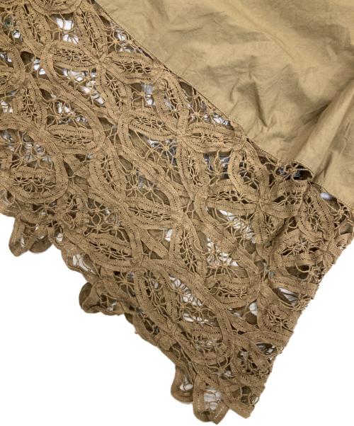 CLOTH&CROSS（クロスアンドクロス）CLOTH&CROSS (クロスアンドクロス) バテンレースチュニックブラウス ベージュ サイズ:Fの古着・服飾アイテム