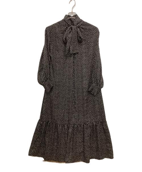 CLOTH&CROSS（クロスアンドクロス）CLOTH&CROSS (クロスアンドクロス) ドットシャツワンピース ブラック サイズ:1の古着・服飾アイテム