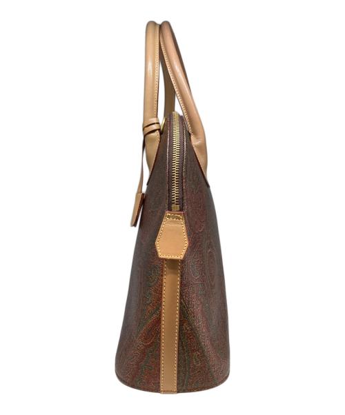 ETRO（エトロ）ETRO (エトロ) ペイズリー柄ハンドバッグ ブラウンの古着・服飾アイテム