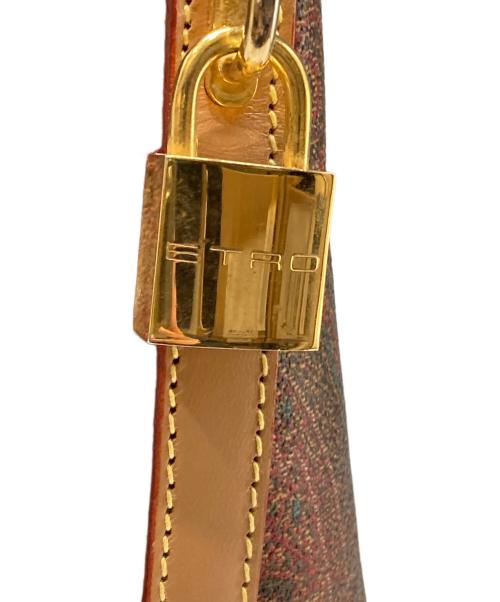 ETRO（エトロ）ETRO (エトロ) ペイズリー柄ハンドバッグ ブラウンの古着・服飾アイテム