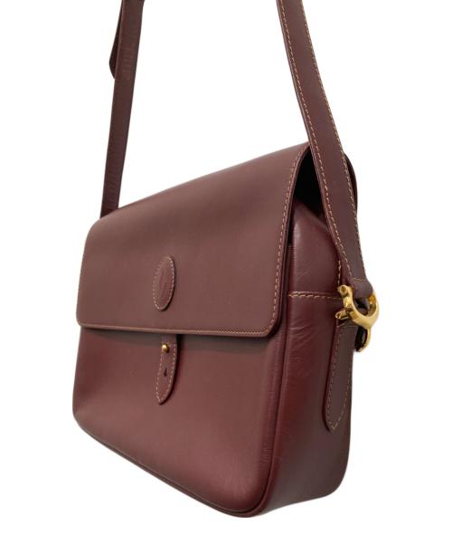 Cartier（カルティエ）Cartier (カルティエ) マストライン ショルダーバッグ バイオレットの古着・服飾アイテム