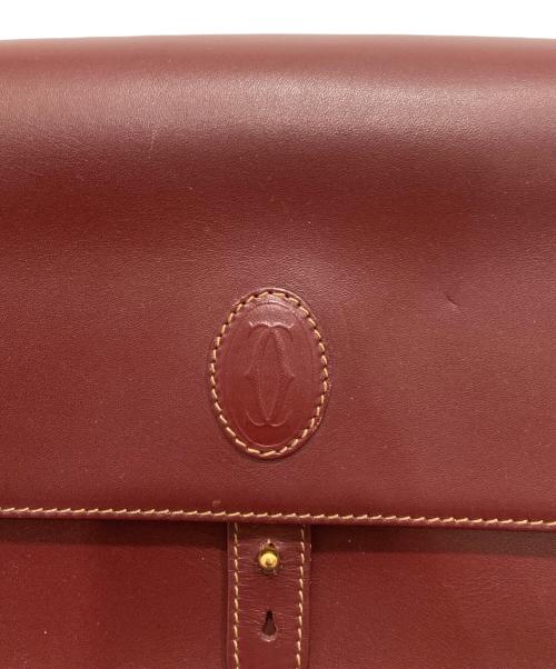 Cartier（カルティエ）Cartier (カルティエ) マストライン ショルダーバッグ バイオレットの古着・服飾アイテム