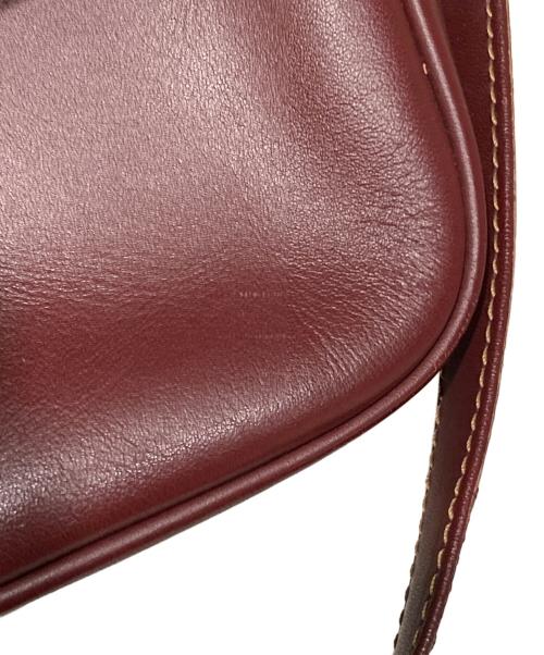 Cartier（カルティエ）Cartier (カルティエ) マストライン ショルダーバッグ バイオレットの古着・服飾アイテム