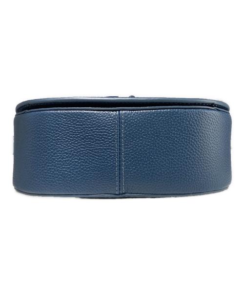 COLE HAAN（コールハーン）COLE HAAN (コールハーン) クラッシックミニサドルバッグ ブルーの古着・服飾アイテム