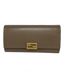 FENDI（フェンディ）の古着「コンチネンタルウォレット」｜グレー