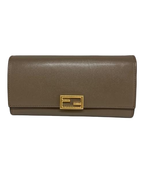 FENDI（フェンディ）FENDI (フェンディ) コンチネンタルウォレット グレーの古着・服飾アイテム