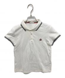 MONCLER（モンクレール）の古着「MAGLIA POLO MANICA CORTA」｜ホワイト