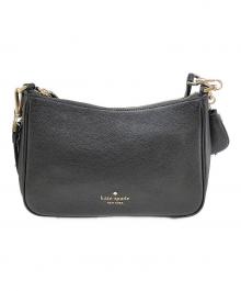 Kate Spade（ケイトスペード）の古着「ロージーポーチ付き2Wayショルダーバッグ」｜ブラック