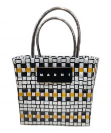 MARNI（マルニ）の古着「FLOWER CAFE ミニバスケットトートバッグ」｜ホワイト