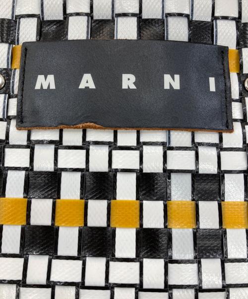 MARNI（マルニ）MARNI (マルニ) FLOWER CAFE ミニバスケットトートバッグ ホワイトの古着・服飾アイテム