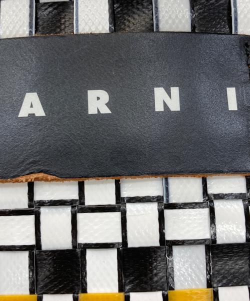 MARNI（マルニ）MARNI (マルニ) FLOWER CAFE ミニバスケットトートバッグ ホワイトの古着・服飾アイテム