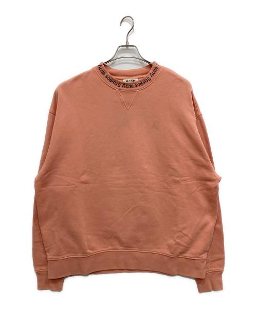Acne studios（アクネ ストゥディオズ）ACNE STUDIOS (アクネ ストゥディオズ) YANA AS RIB 前Vスウェット ピンク サイズ:Mの古着・服飾アイテム
