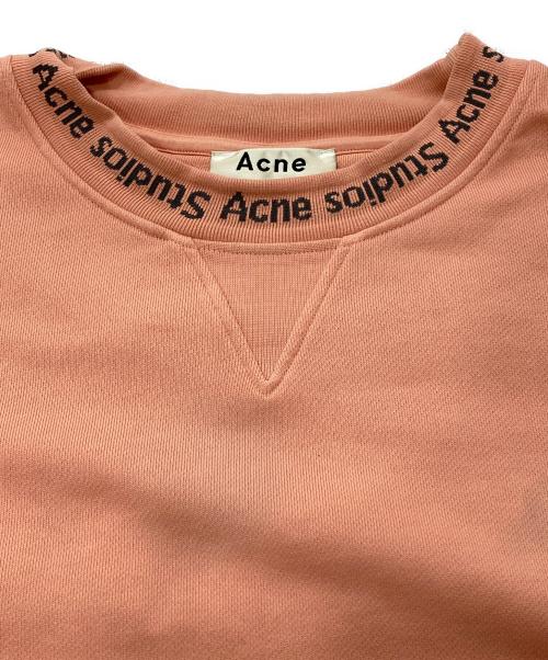 Acne studios（アクネ ストゥディオズ）ACNE STUDIOS (アクネ ストゥディオズ) YANA AS RIB 前Vスウェット ピンク サイズ:Mの古着・服飾アイテム