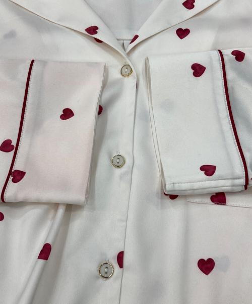 gelato pique（ジェラートピケ）gelato pique (ジェラートピケ) ハート柄サテンセットアップ アイボリー サイズ:FREEの古着・服飾アイテム