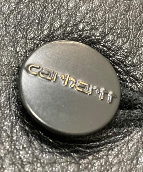Carhartt WIP（カーハート ワークインプログレス）CARHARTT WIP (カーハート ワークインプログレス) LEATHER CHORE COAT ブラック サイズ:Mの古着・服飾アイテム