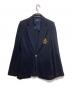 POLO RALPH LAUREN（ポロ・ラルフローレン）の古着「ロゴ刺繍金ボタン紺ブレザー」｜ネイビー