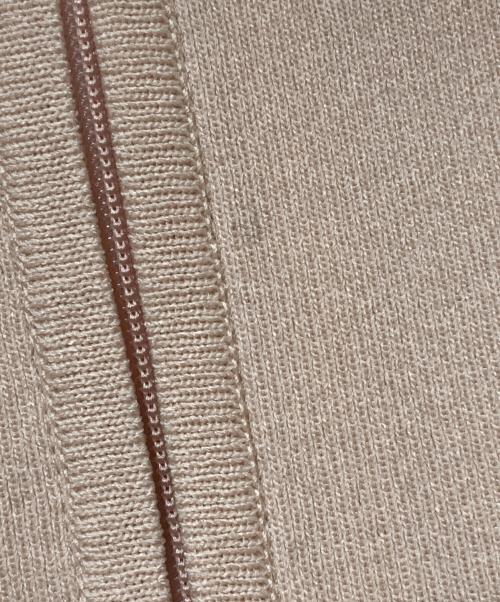 Rene（ルネ）Rene (ルネ) ダブルジップニットワンピース ピンク サイズ:SIZE34の古着・服飾アイテム