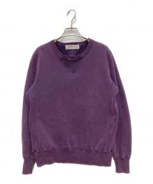 REMI RELIEF（レミレリーフ）の古着「ダメージ加工前Vスウェット」｜パープル