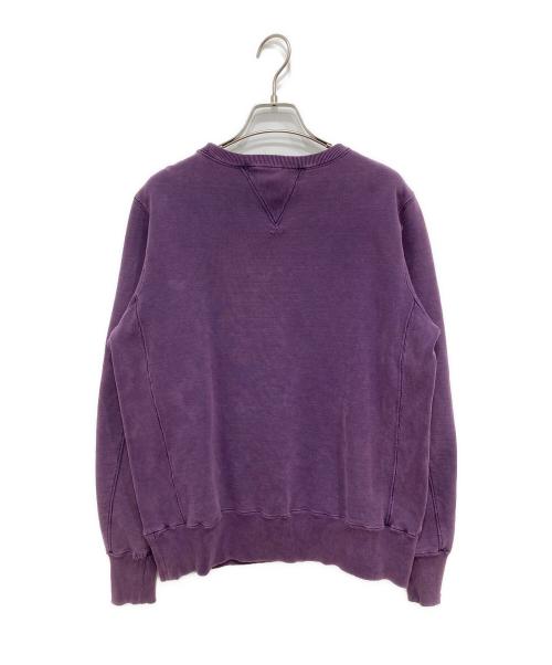 REMI RELIEF（レミレリーフ）REMI RELIEF (レミレリーフ) ダメージ加工前Vスウェット パープル サイズ:Sの古着・服飾アイテム
