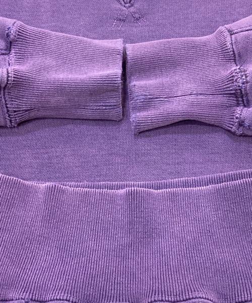 REMI RELIEF（レミレリーフ）REMI RELIEF (レミレリーフ) ダメージ加工前Vスウェット パープル サイズ:Sの古着・服飾アイテム
