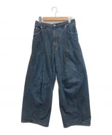 MAISON SPECIAL（メゾンスペシャル）の古着「Three-Dimensional Cutting Denim Pants/デニムパンツ」｜インディゴ