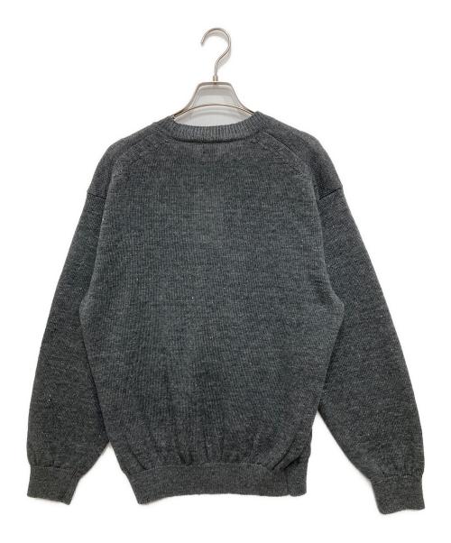 BATONER（バトナ―）BATONER (バトナ―) WASHED HIGH COUNT LINEN CREW NECK/クルーネックリネンニット グレー サイズ:SIZE2の古着・服飾アイテム
