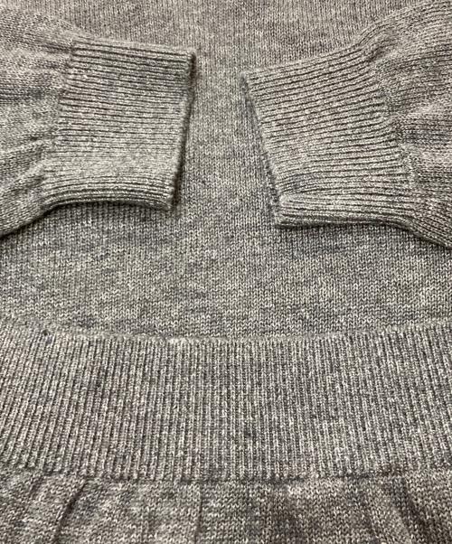 BATONER（バトナ―）BATONER (バトナ―) WASHED HIGH COUNT LINEN CREW NECK/クルーネックリネンニット グレー サイズ:SIZE2の古着・服飾アイテム