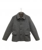 AURALEEオーラリー）の古着「SHETLAND WOOL DOUBLE CLOTH BLOUSON」｜グレー