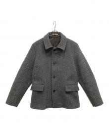 AURALEE（オーラリー）の古着「SHETLAND WOOL DOUBLE CLOTH BLOUSON」｜グレー