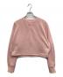 HAVERSACK（ハバーサック）の古着「前Vクロップドスウェット」｜ピンク