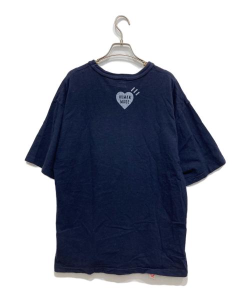 HUMAN MADE（ヒューマンメイド）HUMAN MADE (ヒューマンメイド) プリントTシャツ ネイビー サイズ:2XLの古着・服飾アイテム