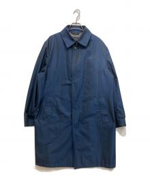 D'URBAN（ダーバン）の古着「ポリエステルステンカラーコート」｜ネイビー