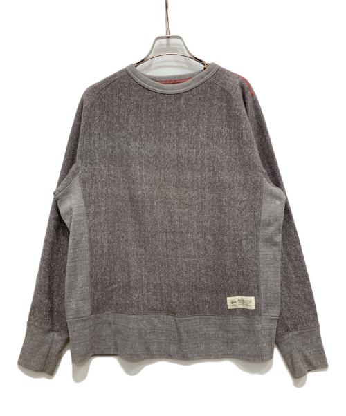 stussy（ステューシー）stussy (ステューシー) 00'sフリーダムスリーブスウェット グレー サイズ:Mの古着・服飾アイテム